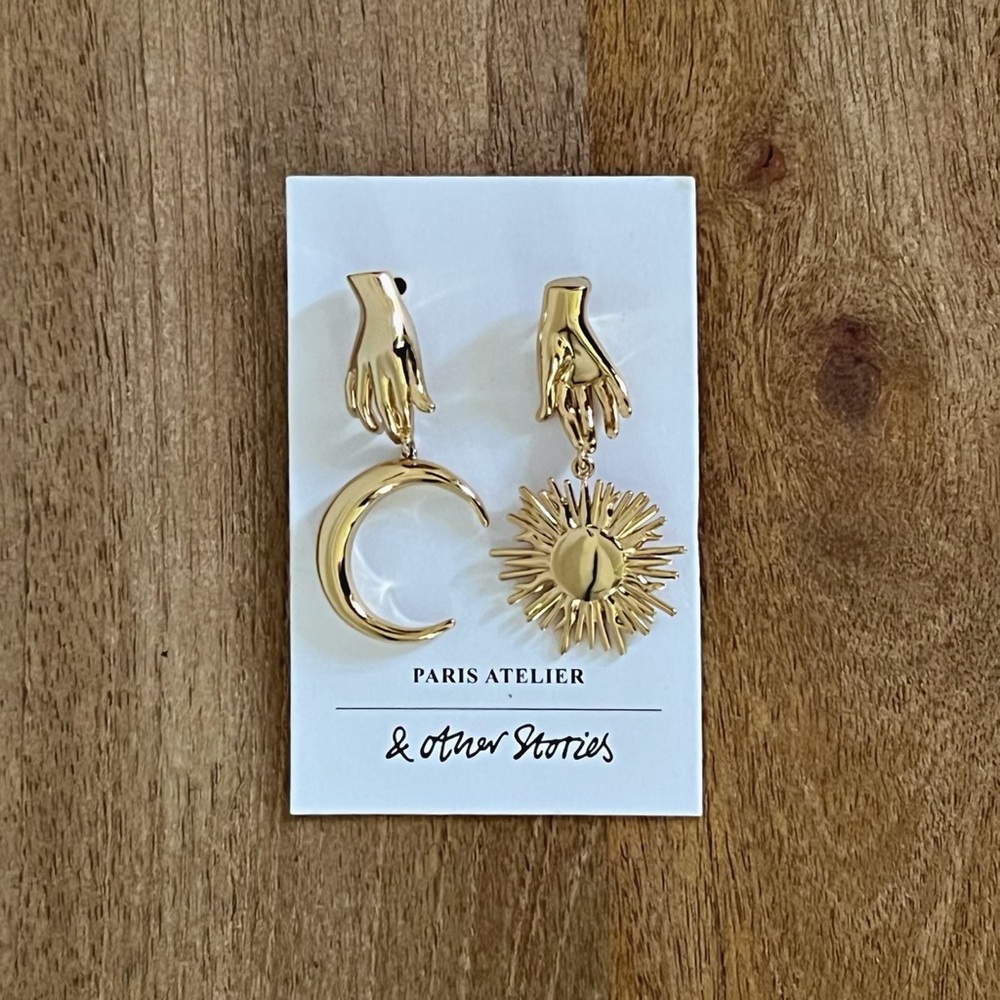 & Other Stories Gold Celestial Earrings